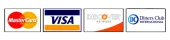 Mastercard, Visa, Discover, and Diners Club accepted