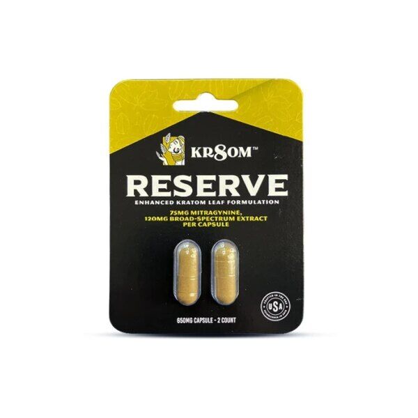 KR8OM Reserve Kratom Capsules